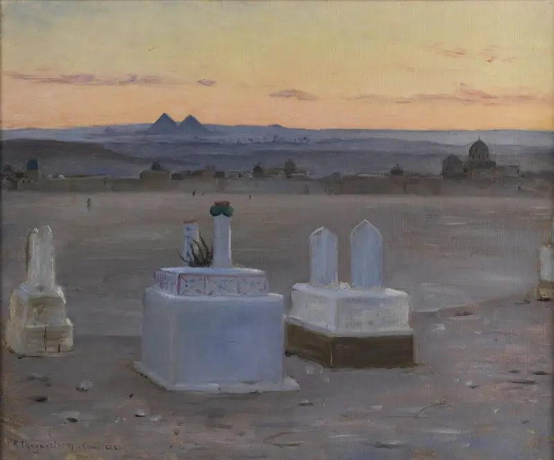 Abendliche Ansicht von Kairo av Robert Thegerström