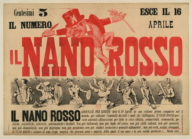 Il Nanno rosso, skämtidning av Ottavio Rodella Tavio