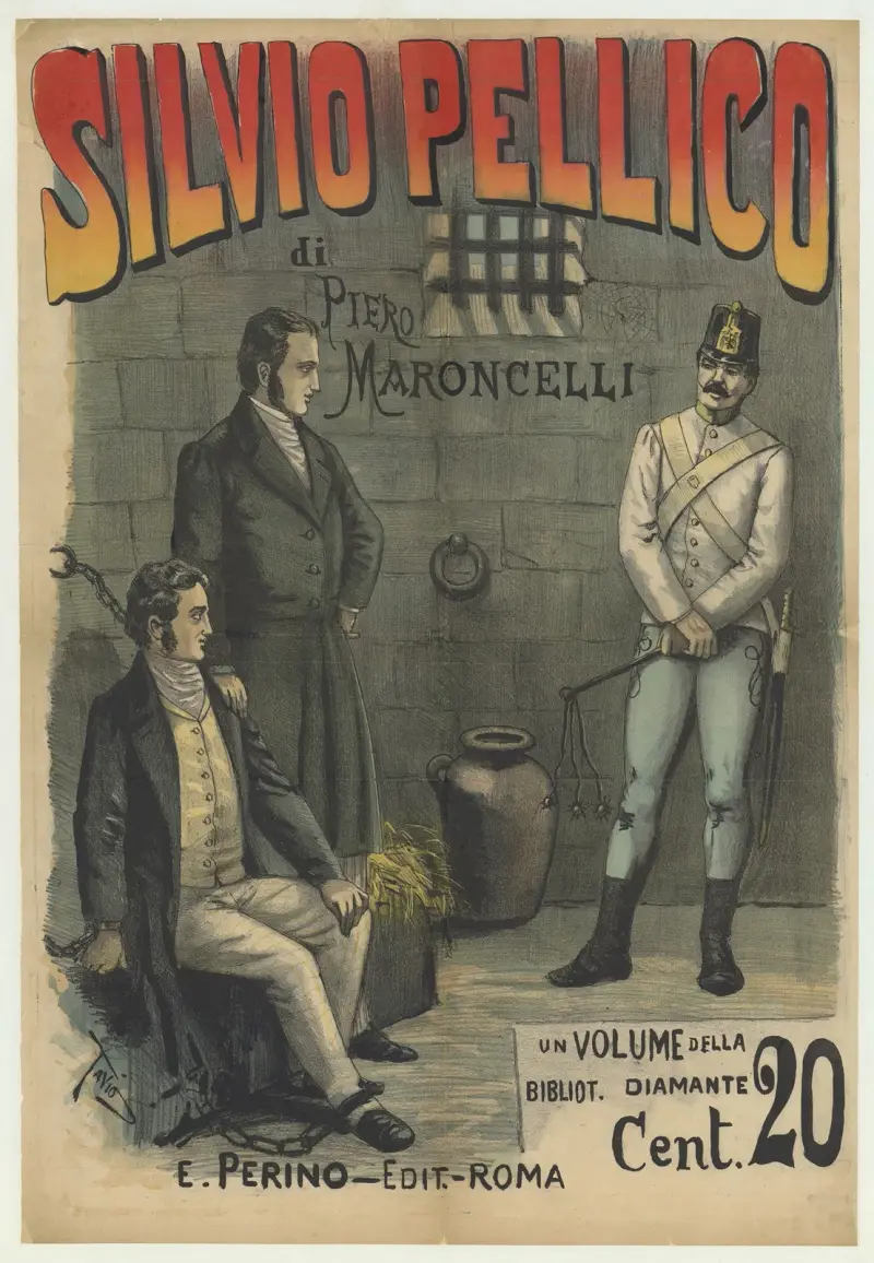 Silvio Pellico di Piero Maroncelli, un volume della bibliot av Ottavio Rodella Tavio