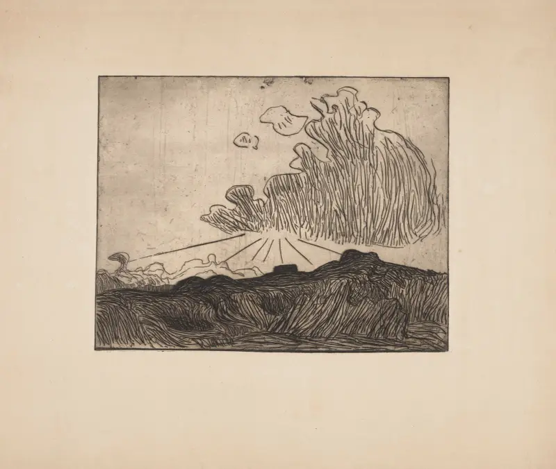 Effet du soleil dans un nuage av Roderic O'Conor