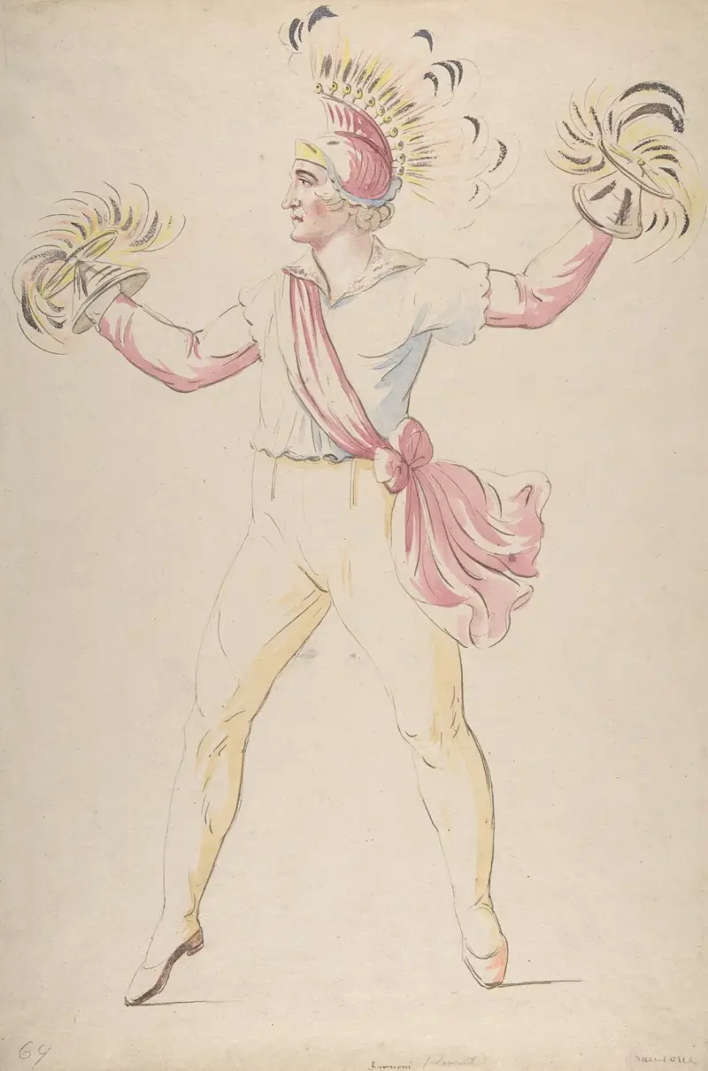 Franconi, Twirling Flaming Cones av Abraham-Louis-Rodolphe Ducros