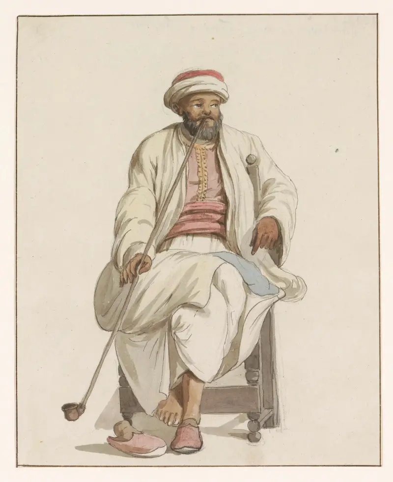 Kadi hos de turkiska slavarna på Malta av Abraham-Louis-Rodolphe Ducros