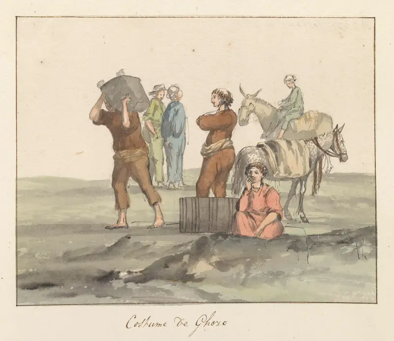 Trachten der Insel Gozo, 1778 – Nr. 2 von Abraham-Louis-Rodolphe Ducros