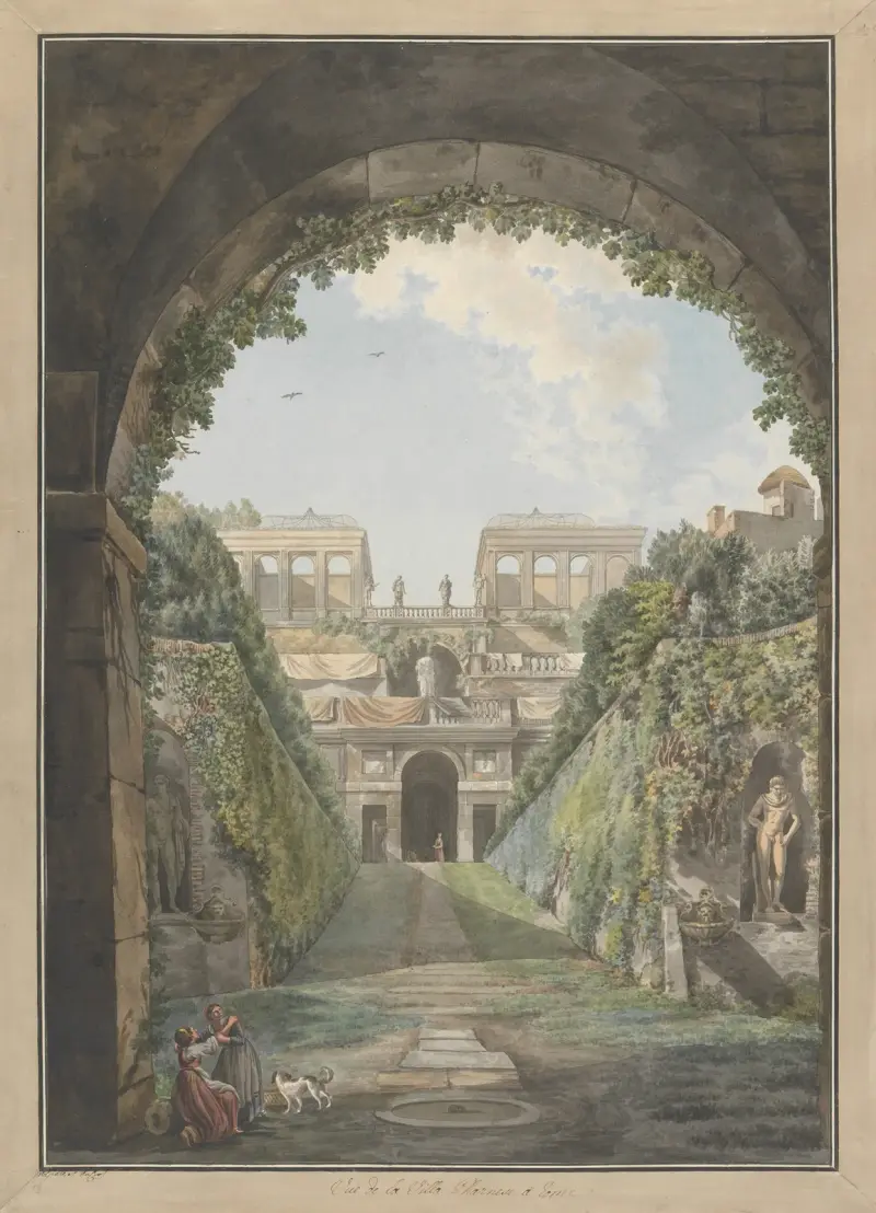 Villa Farnese av Abraham-Louis-Rodolphe Ducros