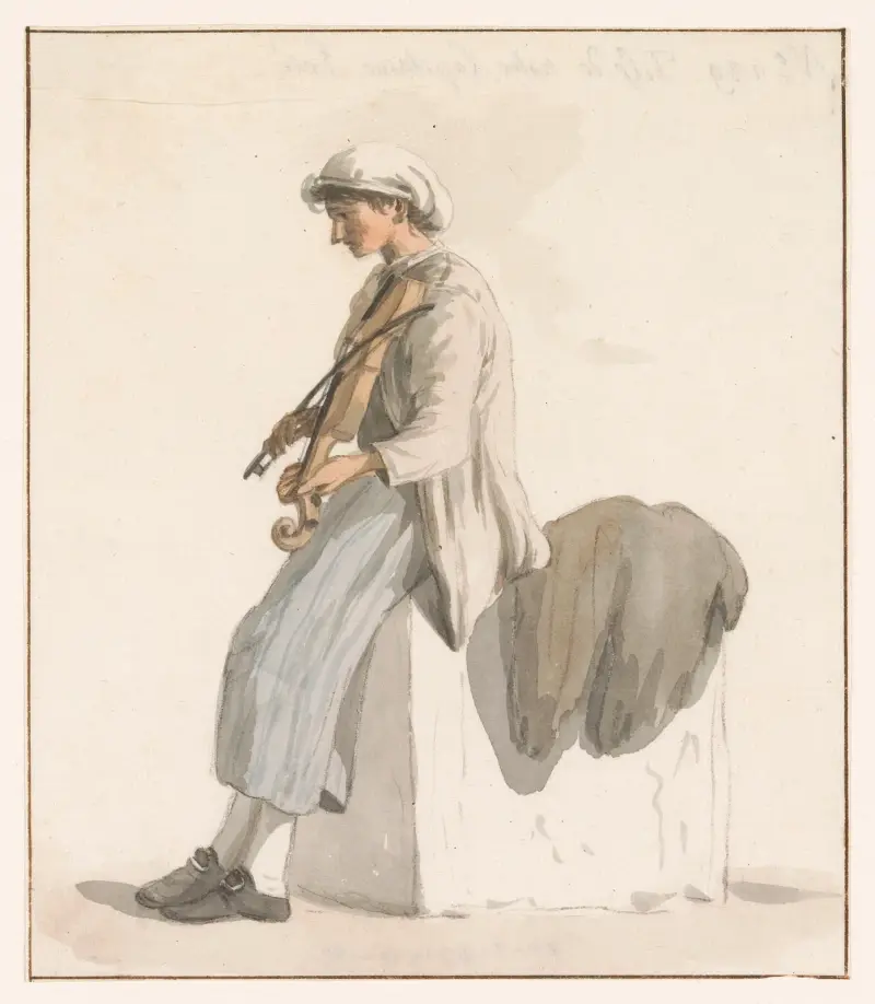 Kapten Eriés son med fiol av Abraham-Louis-Rodolphe Ducros