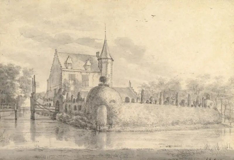 Schloss Meerdevoort bei Dordrecht von Roelant Roghman