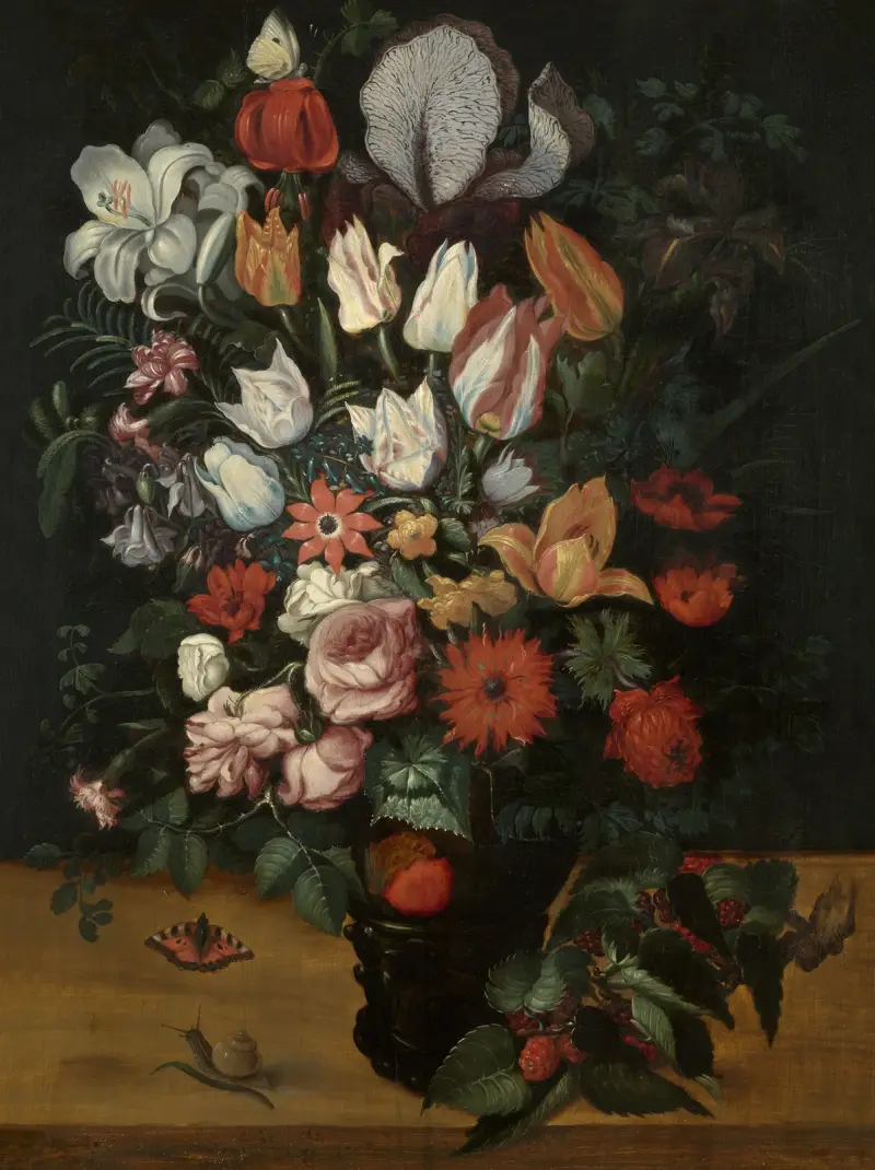 Martwa natura z kwiatami, Roelant Savery