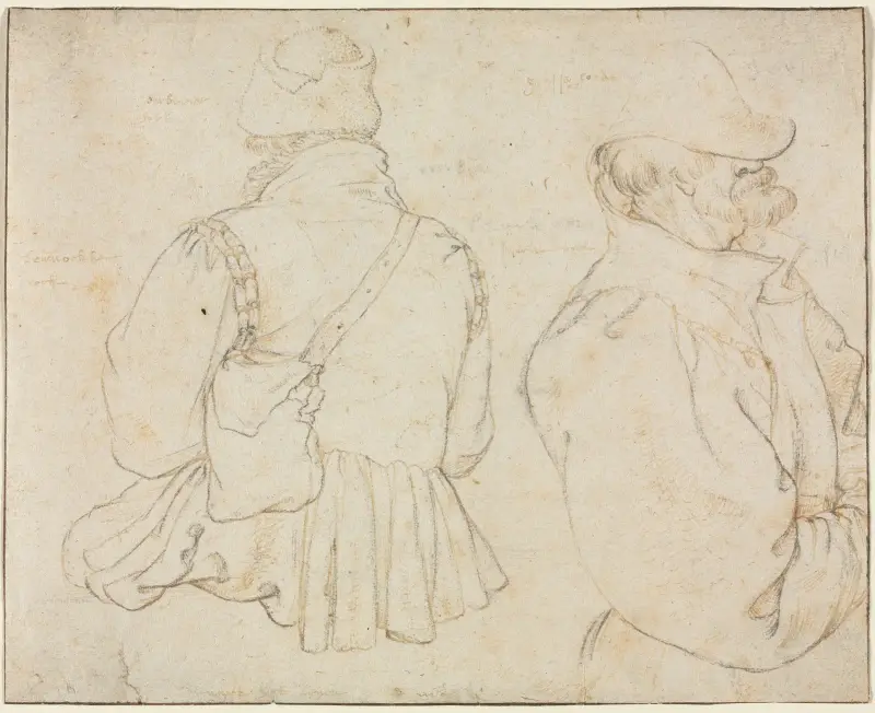 Two Bohemian Peasants in Half-Length av Roelant Savery