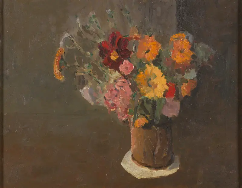 Stilleben (Herbstastern in einem Krughumpen), 1915 – Nr. 1 von Roger Fry
