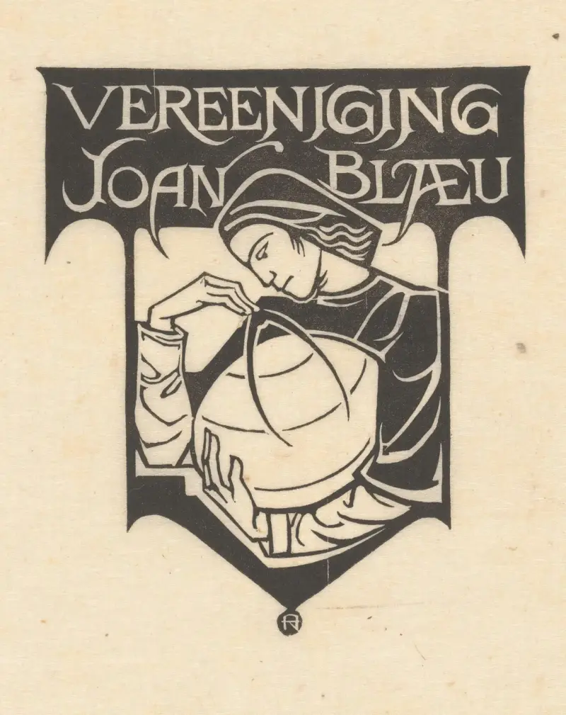 Ex libris van de Vereeniging Joan Blaeu av Richard Nicolaüs Roland Holst