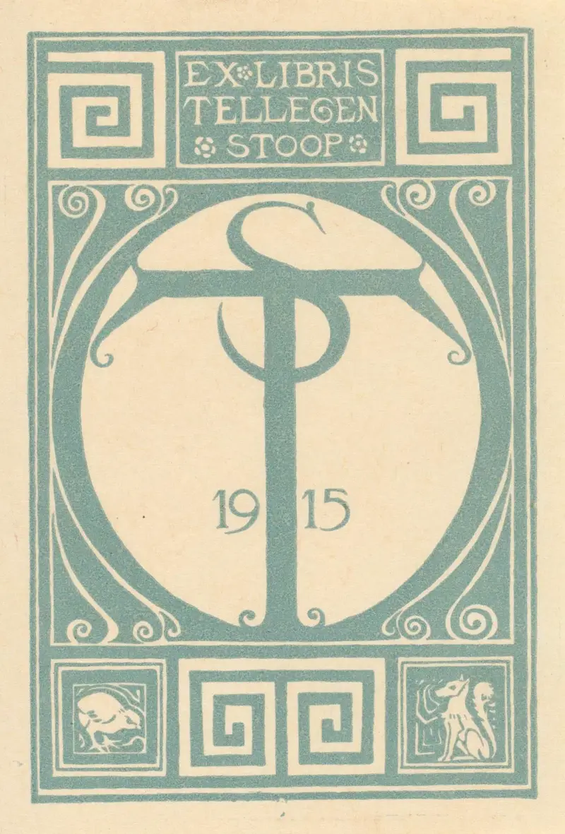 Ex libris van Tellegen-Stoop av Richard Nicolaüs Roland Holst