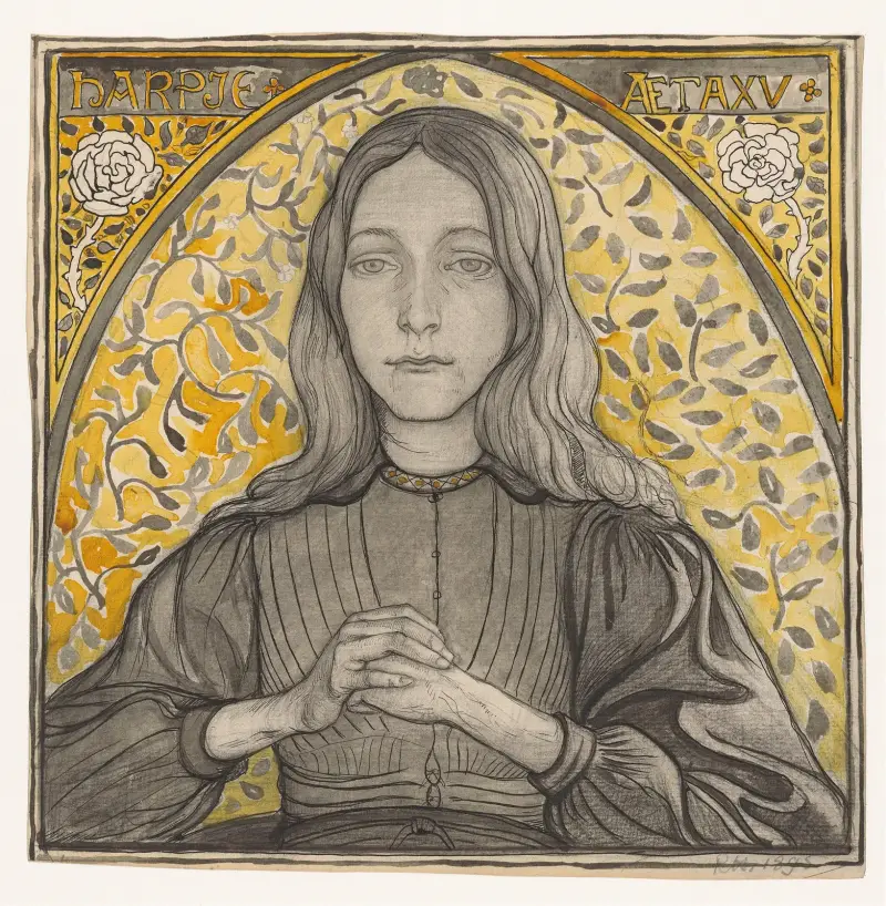 Porträtt av Harpje, 15 år av Richard Nicolaüs Roland Holst
