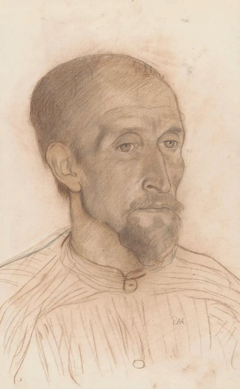 Porträtt av Petrus Koninks, mot höger av Richard Nicolaüs Roland Holst