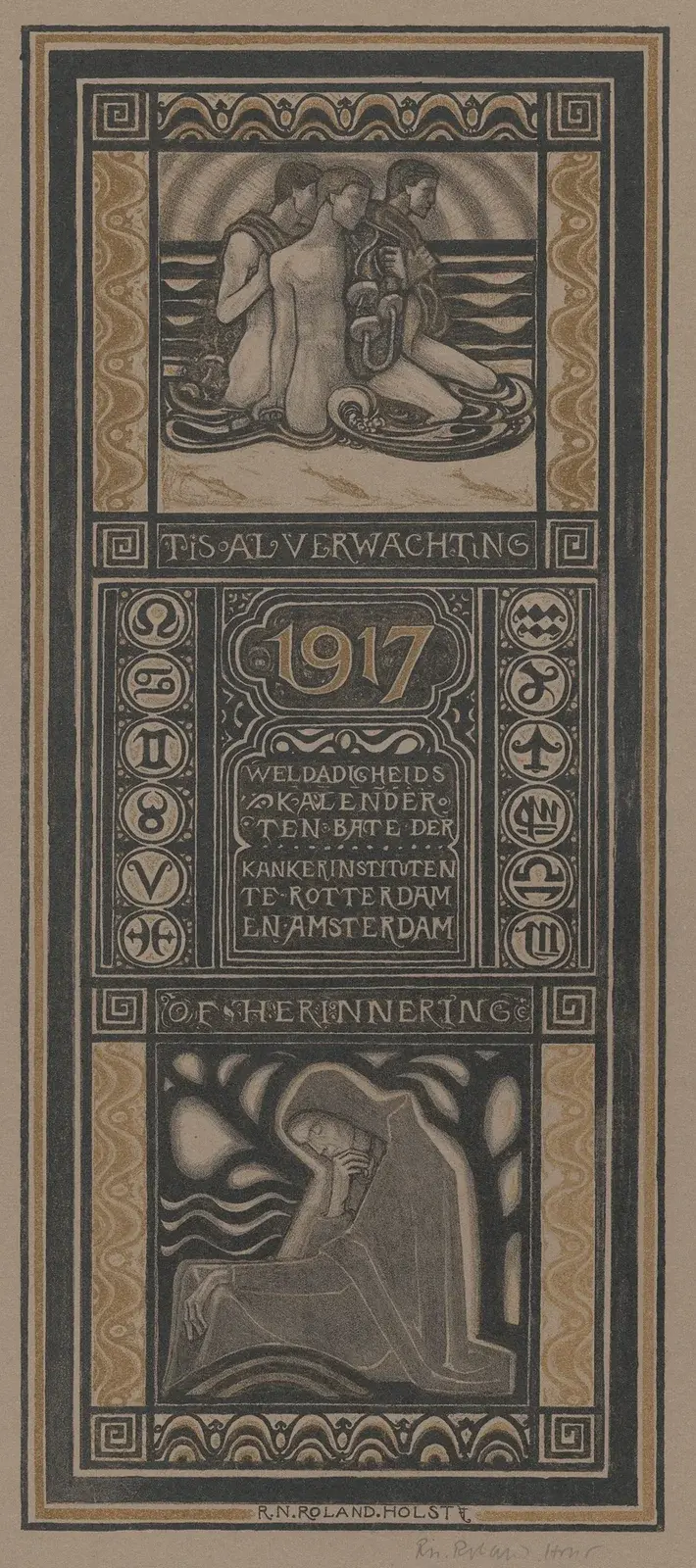 Välgörenhetskalender för 1917 av Richard Nicolaüs Roland Holst