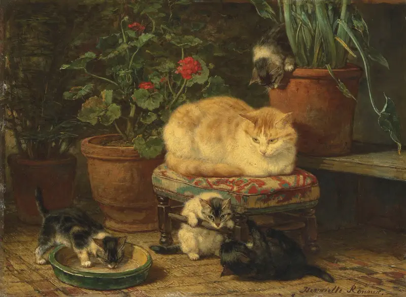 Hrátky koťat, – Nr. 4, Henriëtte Ronner-Knip