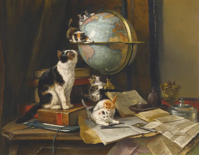 Die Weltenbummler von Henriëtte Ronner-Knip