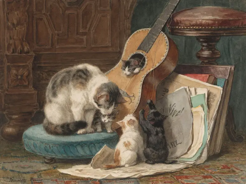 Die Musikanten von Henriëtte Ronner-Knip