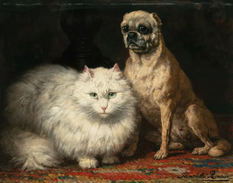 Dva přátelé, Henriëtte Ronner-Knip