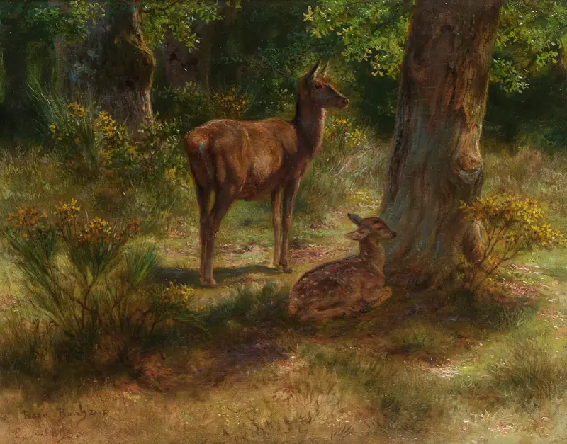 Jeleni a dravci v lese, Rosa Bonheur