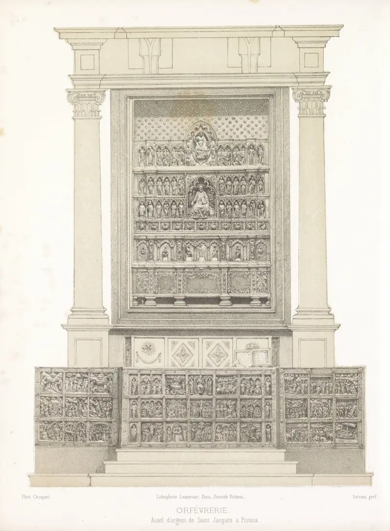 Silveraltaret i Sankt Jakob i Pistoia av Joseph Rose Lemercier