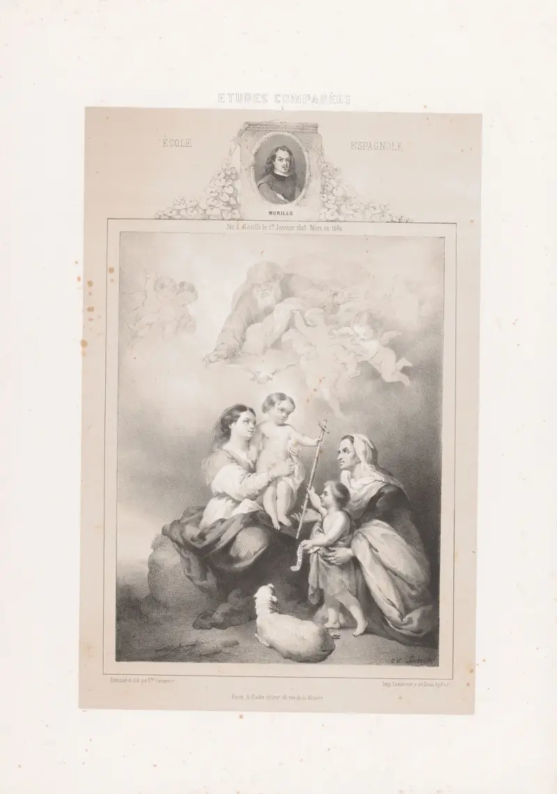 Bartolomé Esteban Murillo – Spanska skolan av Joseph Rose Lemercier