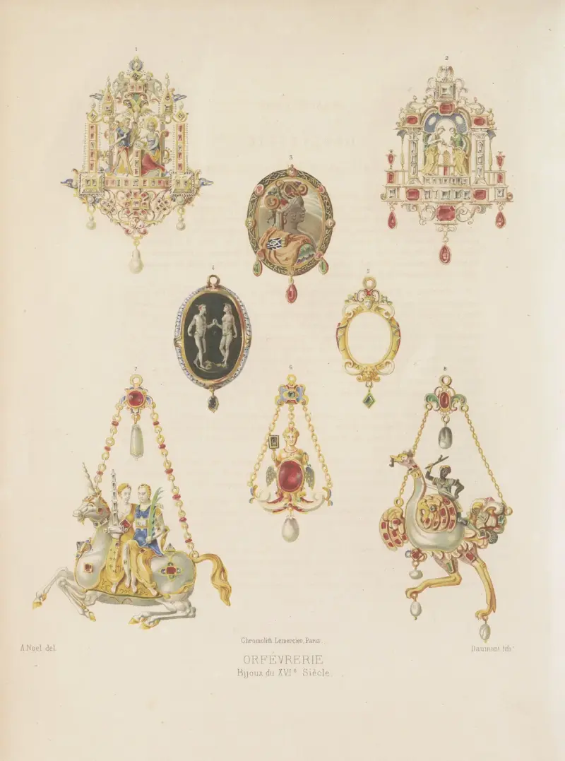 Bijoux du XVIe siècle av Joseph Rose Lemercier