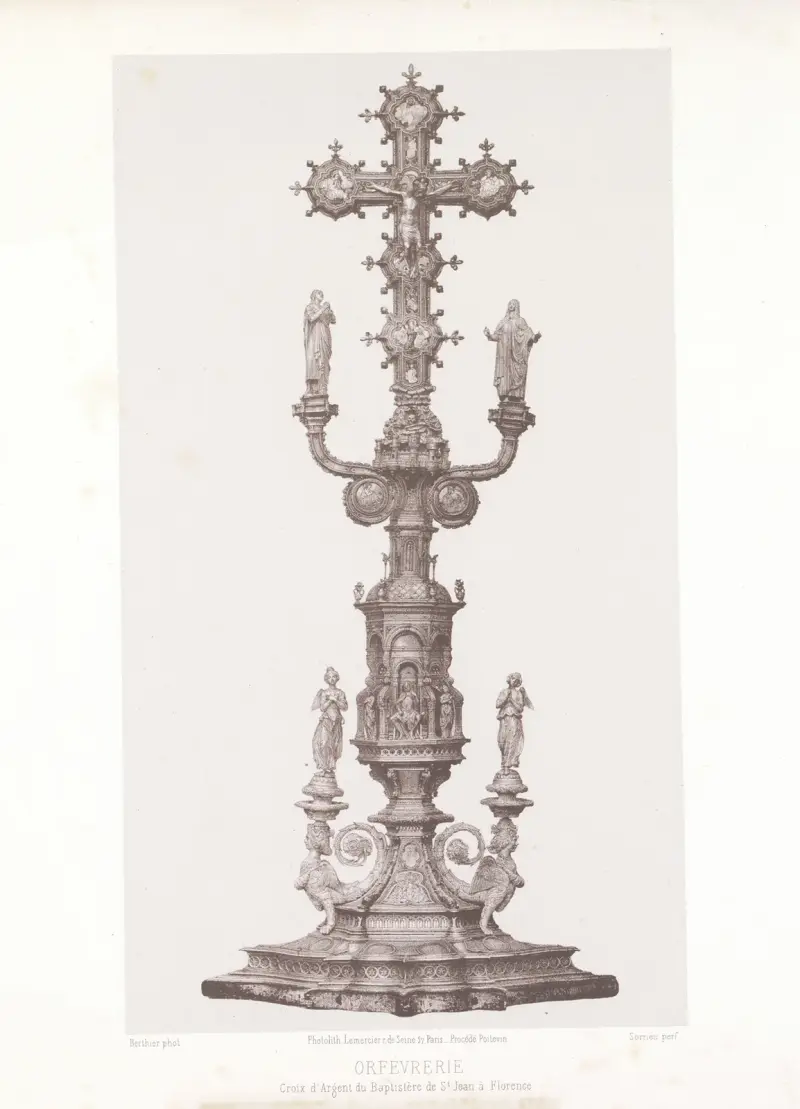 Silverkorset i San Giovanni-baptisteriet i Florens av Joseph Rose Lemercier