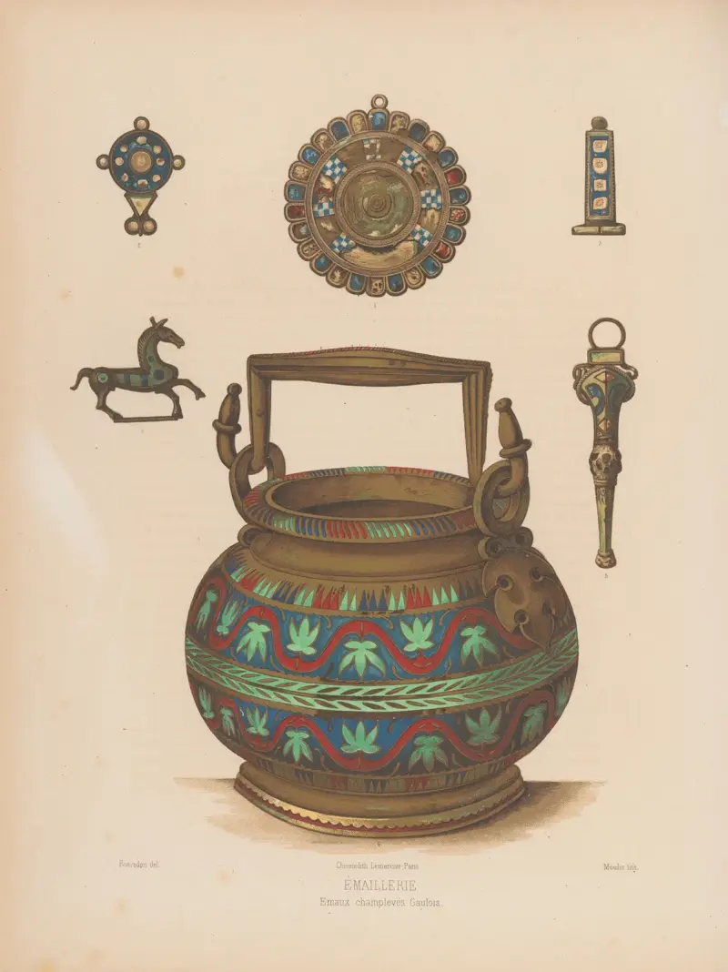 Emaux champlevés Gaulois av Joseph Rose Lemercier