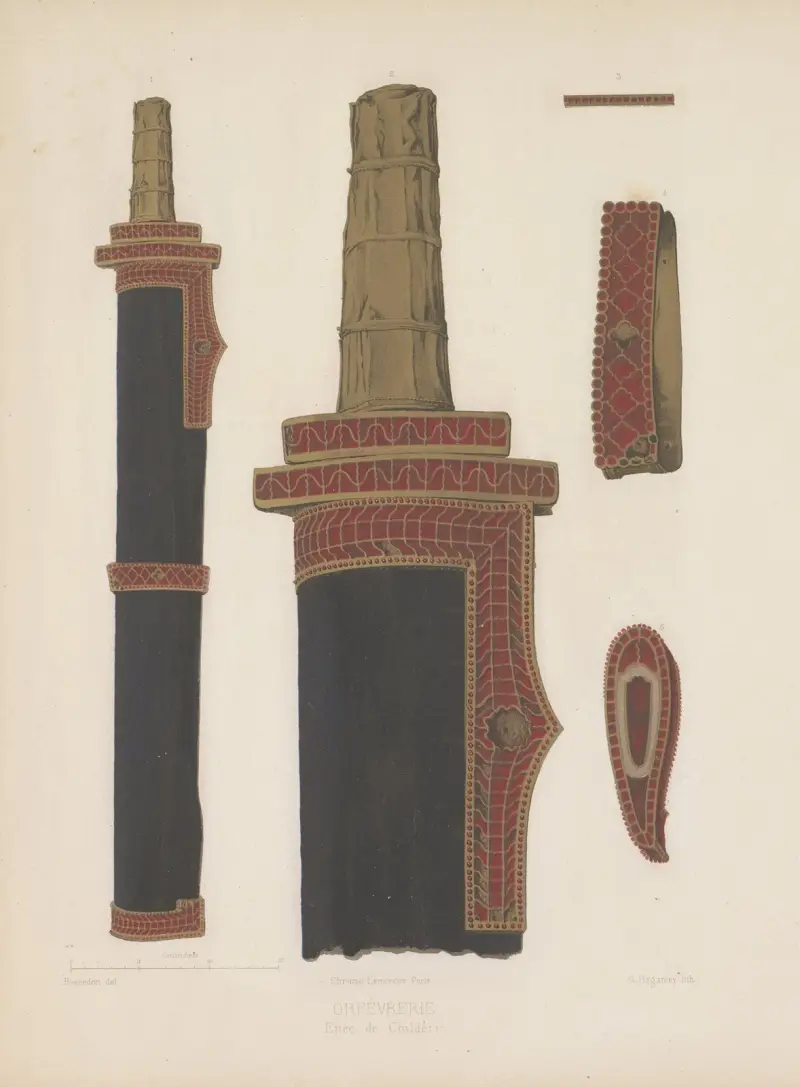Epée de Childeric av Joseph Rose Lemercier