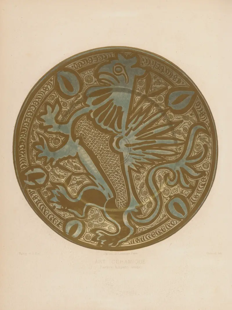 Hispano-arabisk fajans av Joseph Rose Lemercier