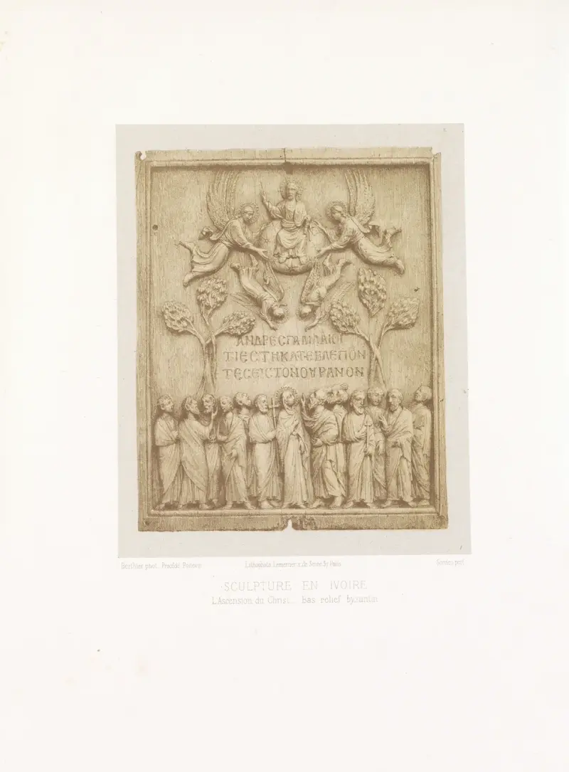 Kristi himmelsfärd – bysantinsk relief av Joseph Rose Lemercier
