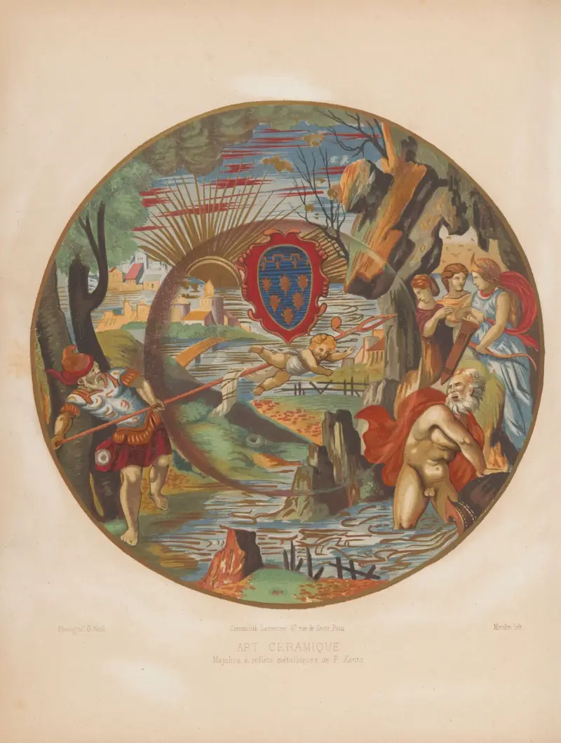 Majolica à reflets métalliques de F. Xanto av Joseph Rose Lemercier