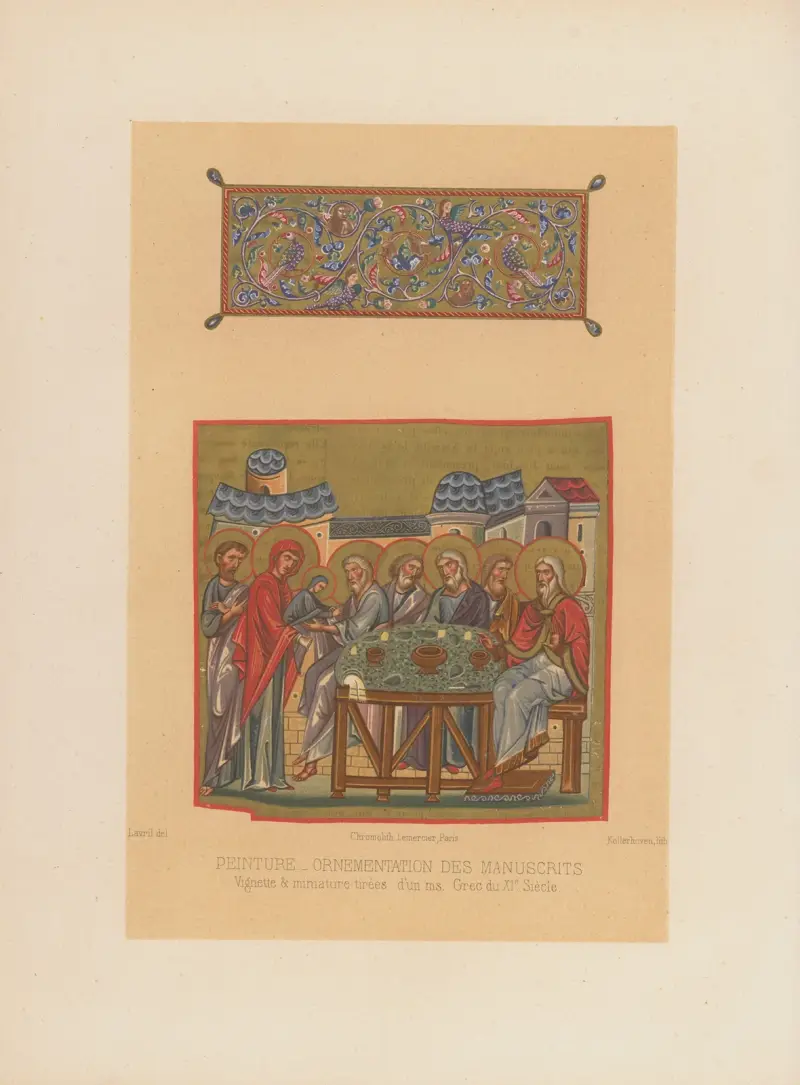 Miniatures tirées d’un manuscrit de la Bibliothèque de St. Marc, 1859 – nr 2 av Joseph Rose Lemercier