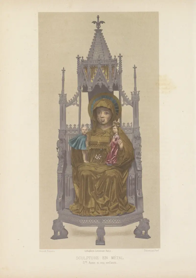 Sankta Anna och hennes barn av Joseph Rose Lemercier