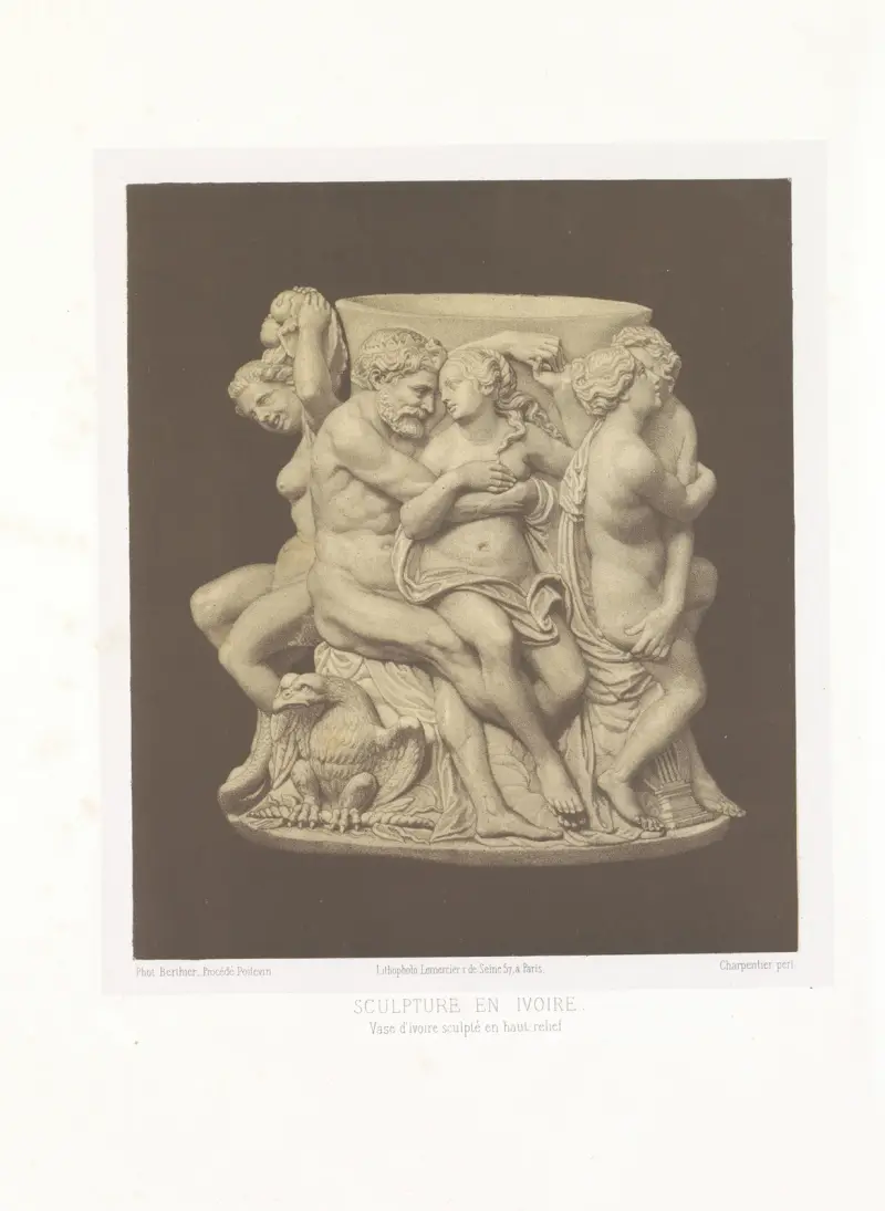 Elfenbensvas, skulpterad av Joseph Rose Lemercier