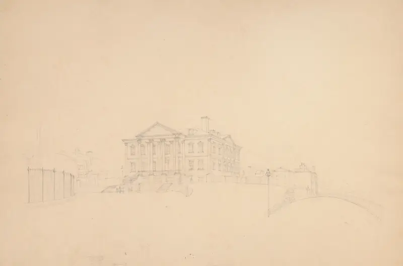 Bowling Green – Custom House – formerly Government House, 1809 – nr 2 av John Rubens Smith