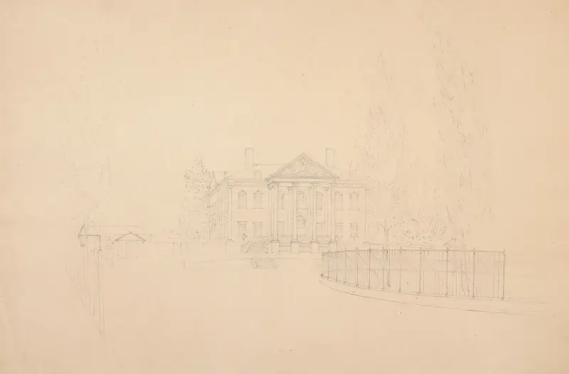 Bowling Green – Custom House – formerly Government House, 1809 – nr 1 av John Rubens Smith