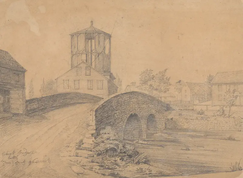 Choate bridge built by town and country, 1764 av John Rubens Smith