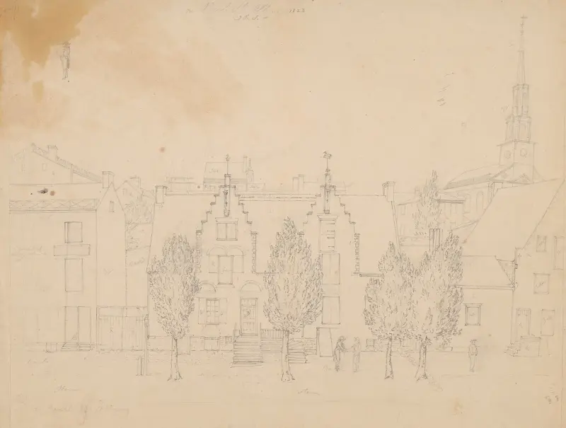 På Pearl Street i Albany av John Rubens Smith