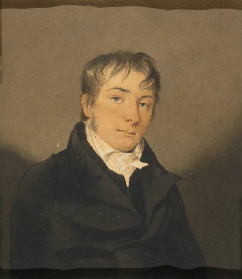 Porträtt av okänd man av John Rubens Smith