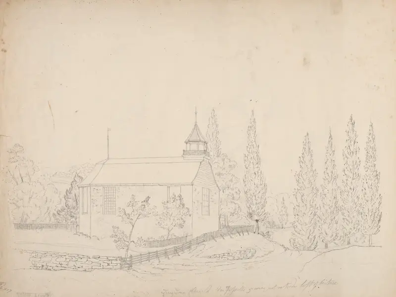 Tarry Town Church av John Rubens Smith