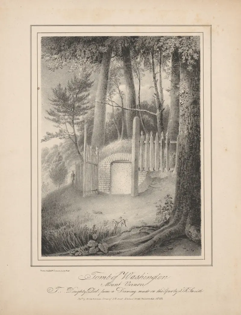 Washingtons grav, Mount Vernon av John Rubens Smith