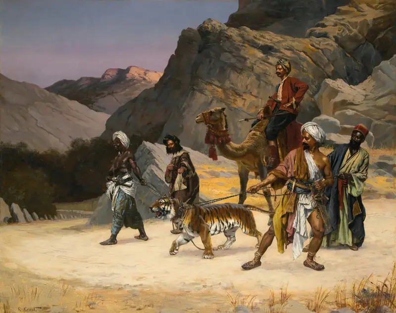Ein gefangener Tiger von Rudolf Ernst