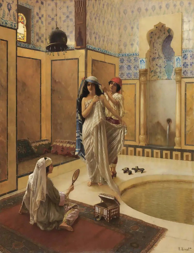 Nach dem Bad von Rudolf Ernst