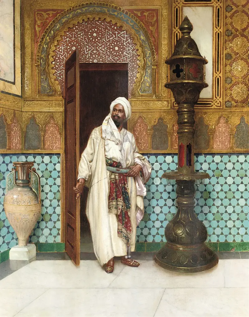 Ein eleganter Häuptling in seinem Palast von Rudolf Ernst