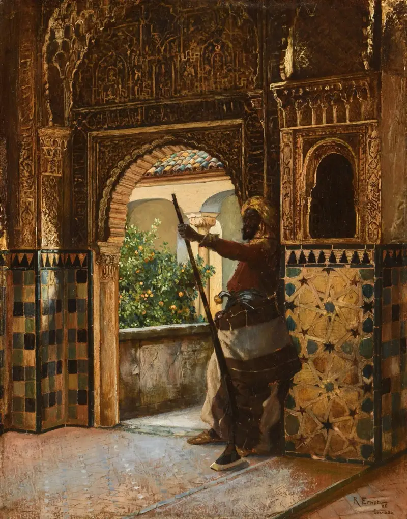 Die Bewachung der Alhambra von Rudolf Ernst