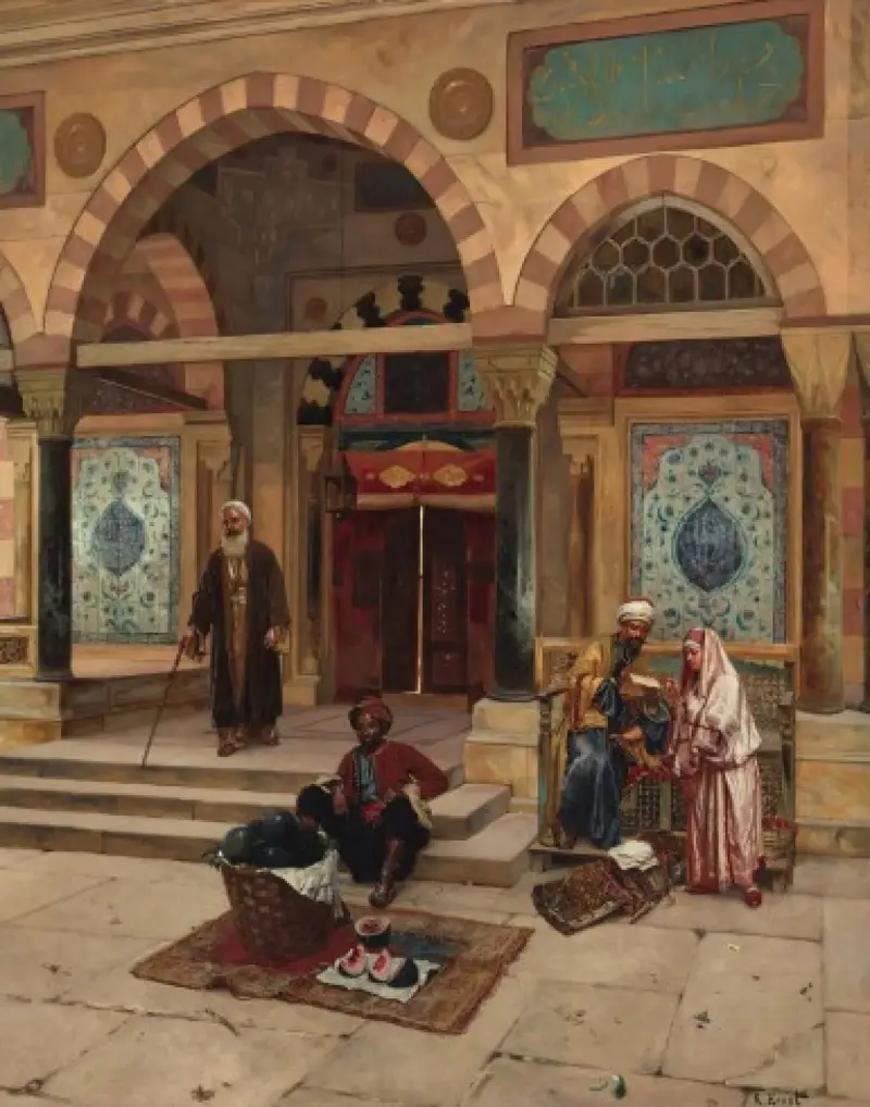 Před mešitou, Rudolf Ernst