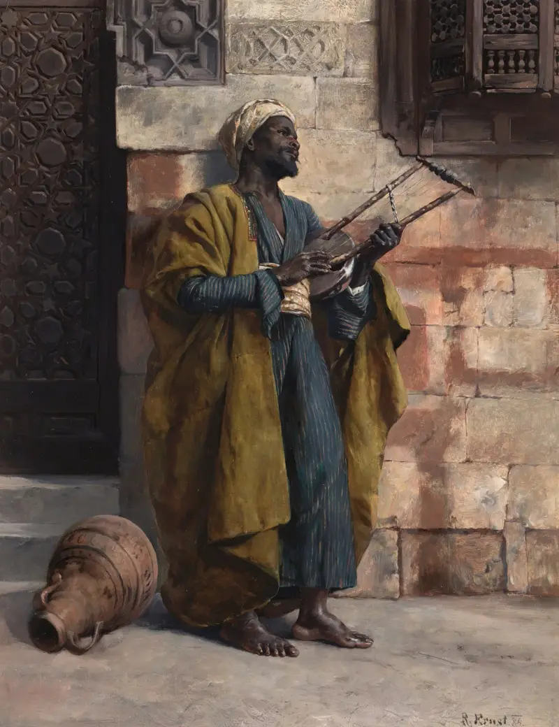 Der Musiker, 1884 von Rudolf Ernst