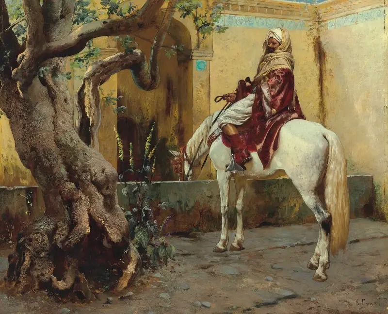 Die Tränke von Rudolf Ernst