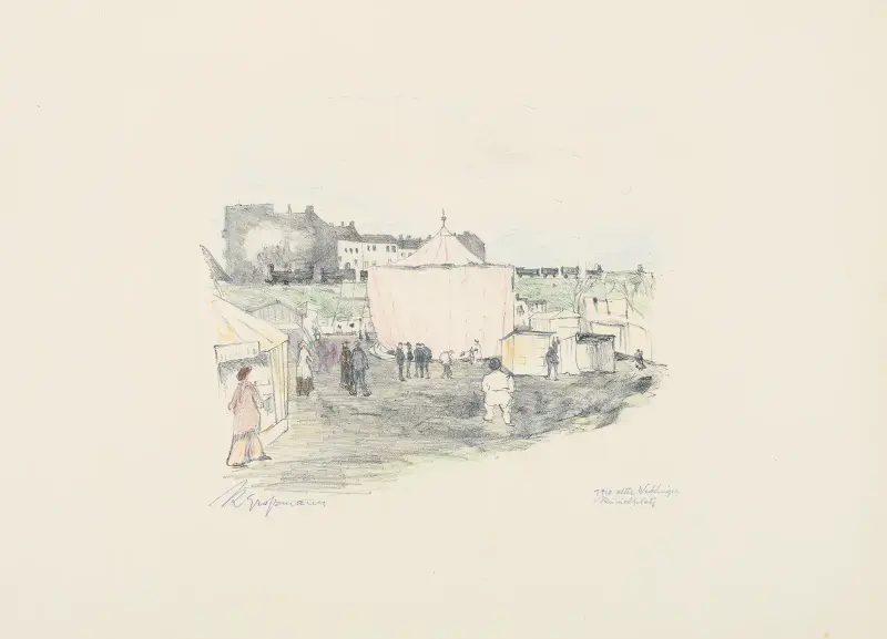 Rummelplatz vid Weddinger 1910 (Om Berlin) av Rudolf Grossmann